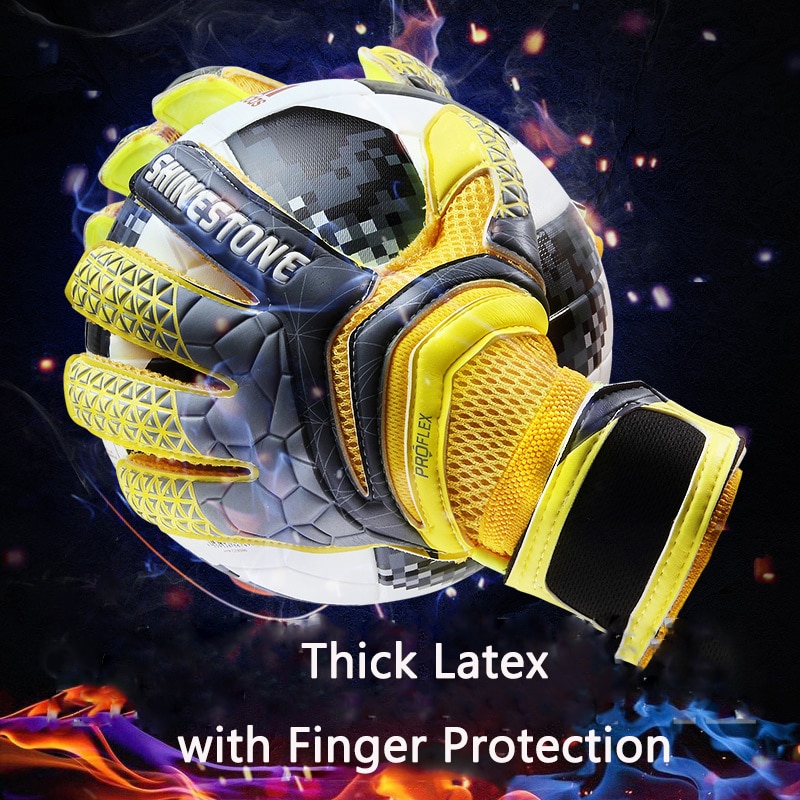 Buy Professional Goalkeeper Gloves Finger Protection Thickened Latex