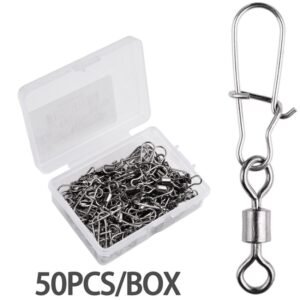 Cheap stainless steel Fishing Connector 100pcs/lot Rolling Swivel Nice Snap  fishing tackle carp fishing