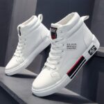 Leather High-Top Skateboarding Shoes Men's Sneakers Non-Slip Men Footwear