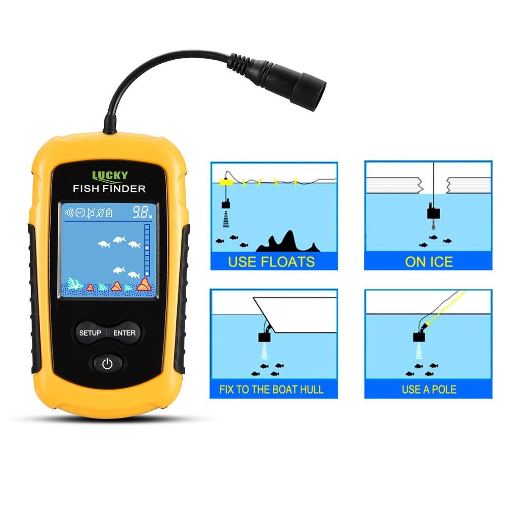 Cheap Rechargeable Wireless Fish Finder Echo Sounder Alarm Fishing